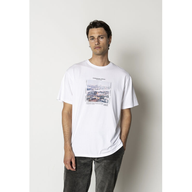 Clean Cut Copenhagen Sortedamssøen organic T-shirt White