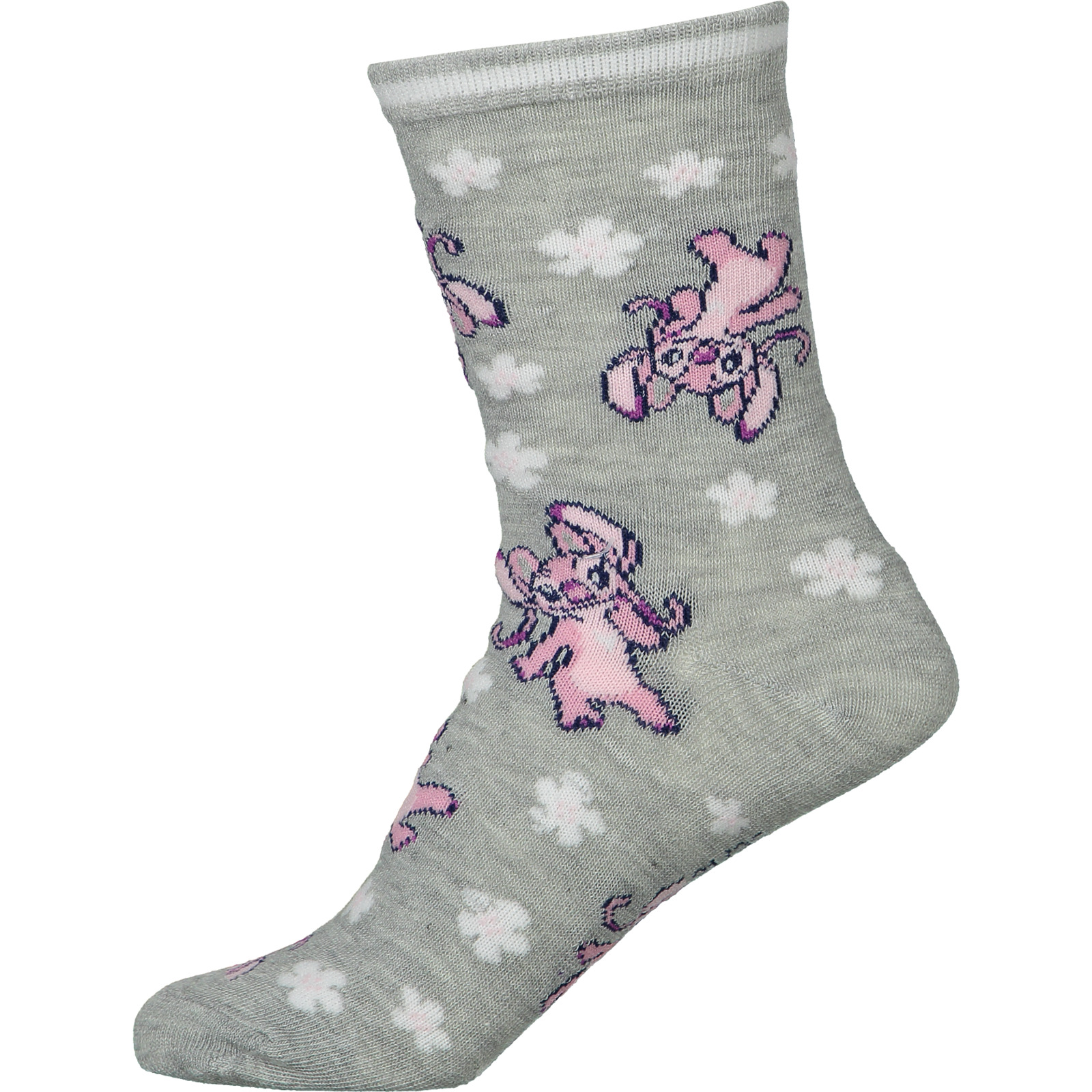 Kinder-Socken Stitch, 3 Paar 27-30, grau