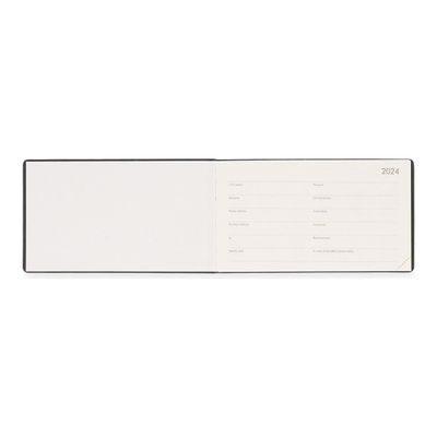 Agenda semainier - 1 semaine sur 2 pages - 14 x 8 cm - bleu galactique - Legami Colours Collection