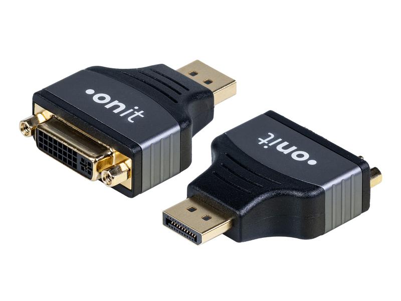 onit Adapter DisplayPort - DVI-D, 1 Stück Videoadapter DP auf DVI-D