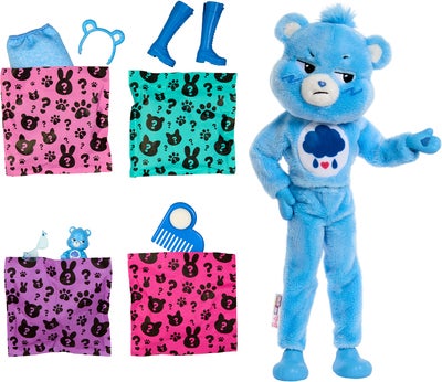 Barbie Cutie Reveal Dukke Care Bears, Blå
