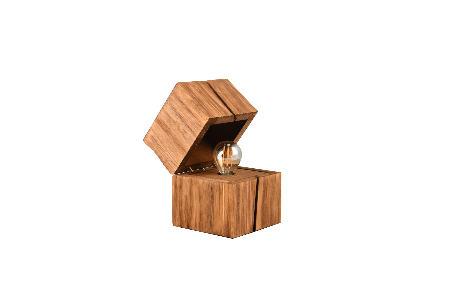 TRIO Retrofit LED Tischlampe TREASURE 12 x 12 cm naturfarbig