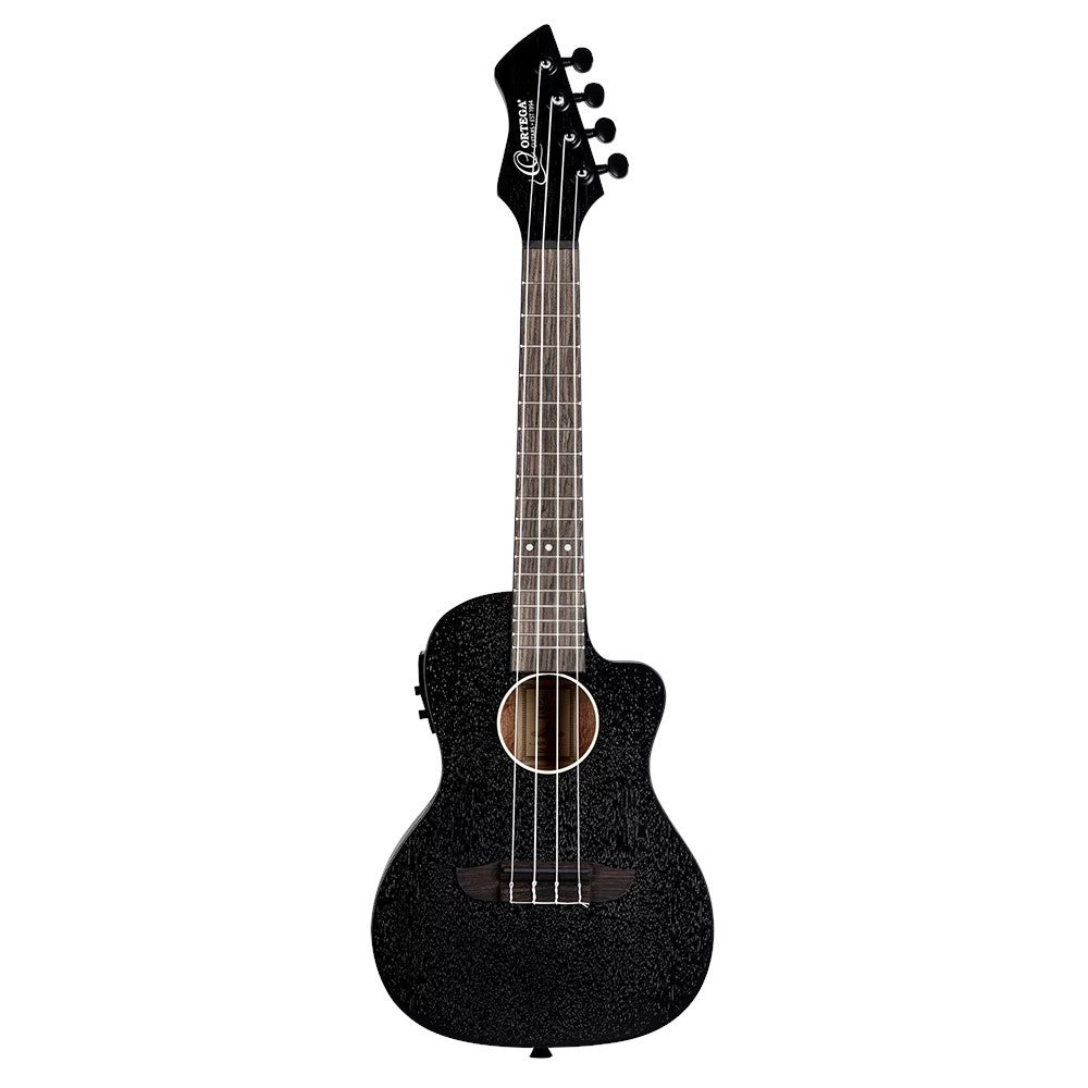 Ortega RUHZ-CE-SBK Horizon Series Concert Ukulele Black elektrisch-akoestische concert ukelele