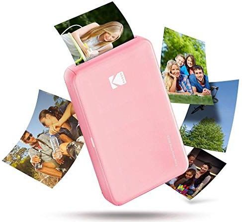 Kodak Mini 2 HD Wireless Mobile Instant fotoprinter w / 4 pass gepatenteerde printtechnologie (roze) - compatibel met iOS en Android apparaten - echte inkt in één keer