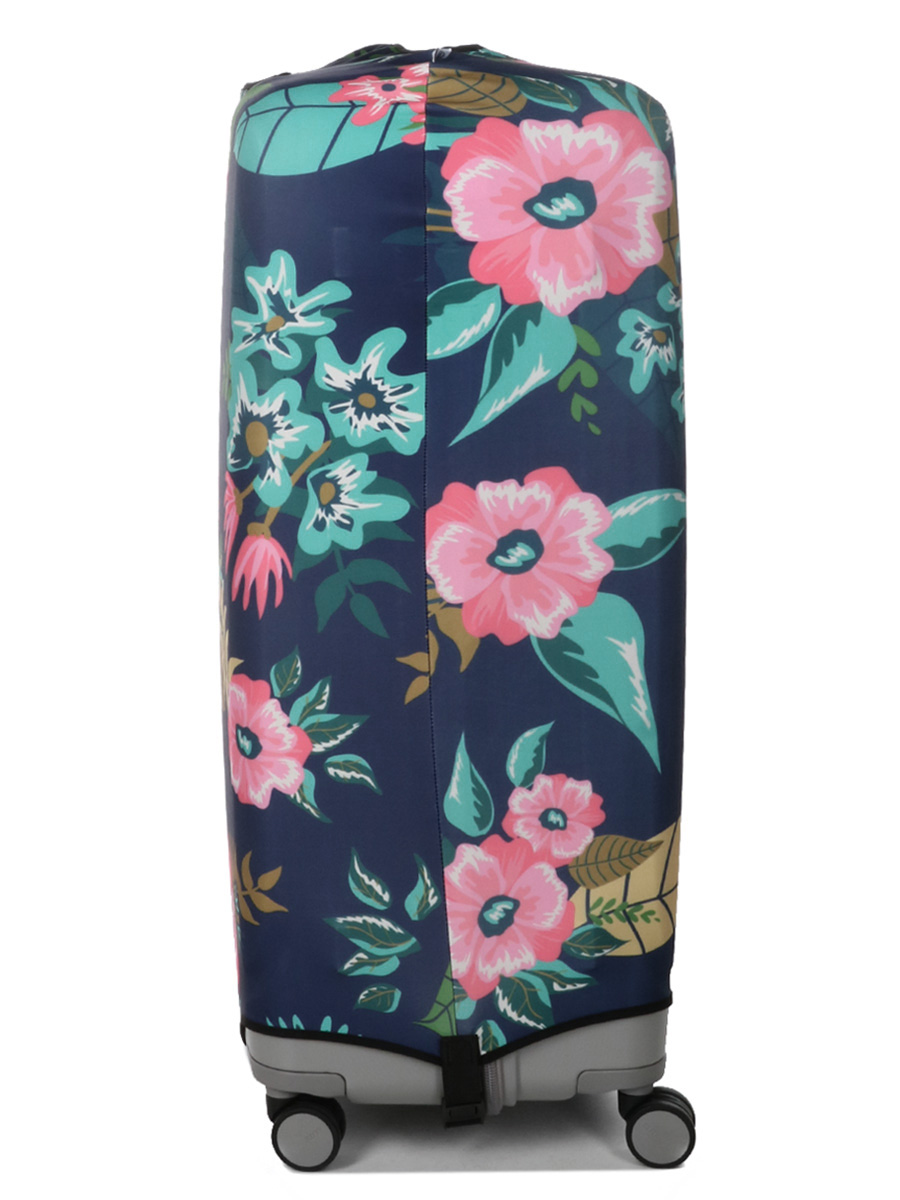 Housse de valise Periea Dark Blue with Flowers XL