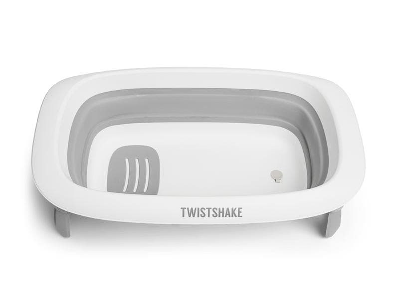 Twistshake Baby-Badewanne Hellgrau/Weiss Twistshake Baby-Badewanne