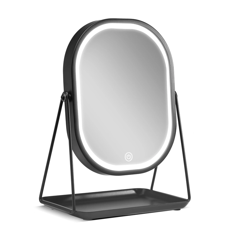 Gillian Jones Makeup Table Mirror LED-Light & Tray - Black 10212-00