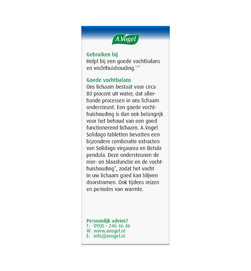 A.Vogel Solidago (60 tabletten)