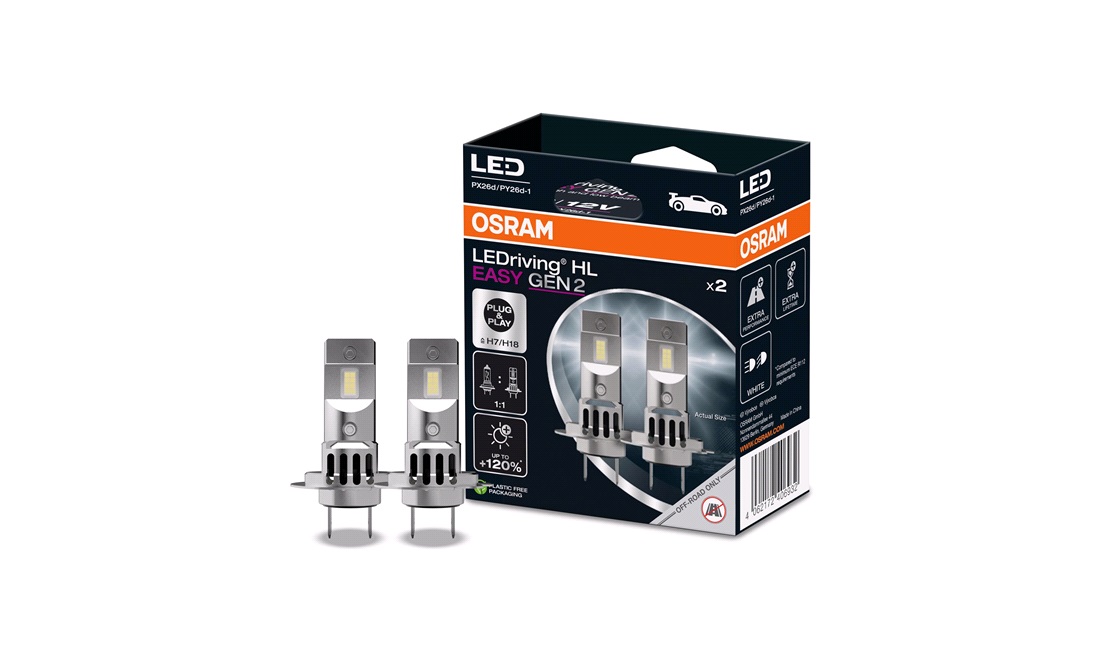 Pæresæt H7 LEDriving Easy Gen2 - Osram