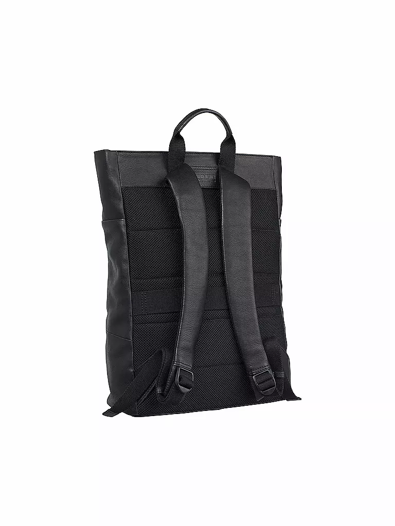 LEONHARD HEYDEN Leder Rucksack Hamburg schwarz