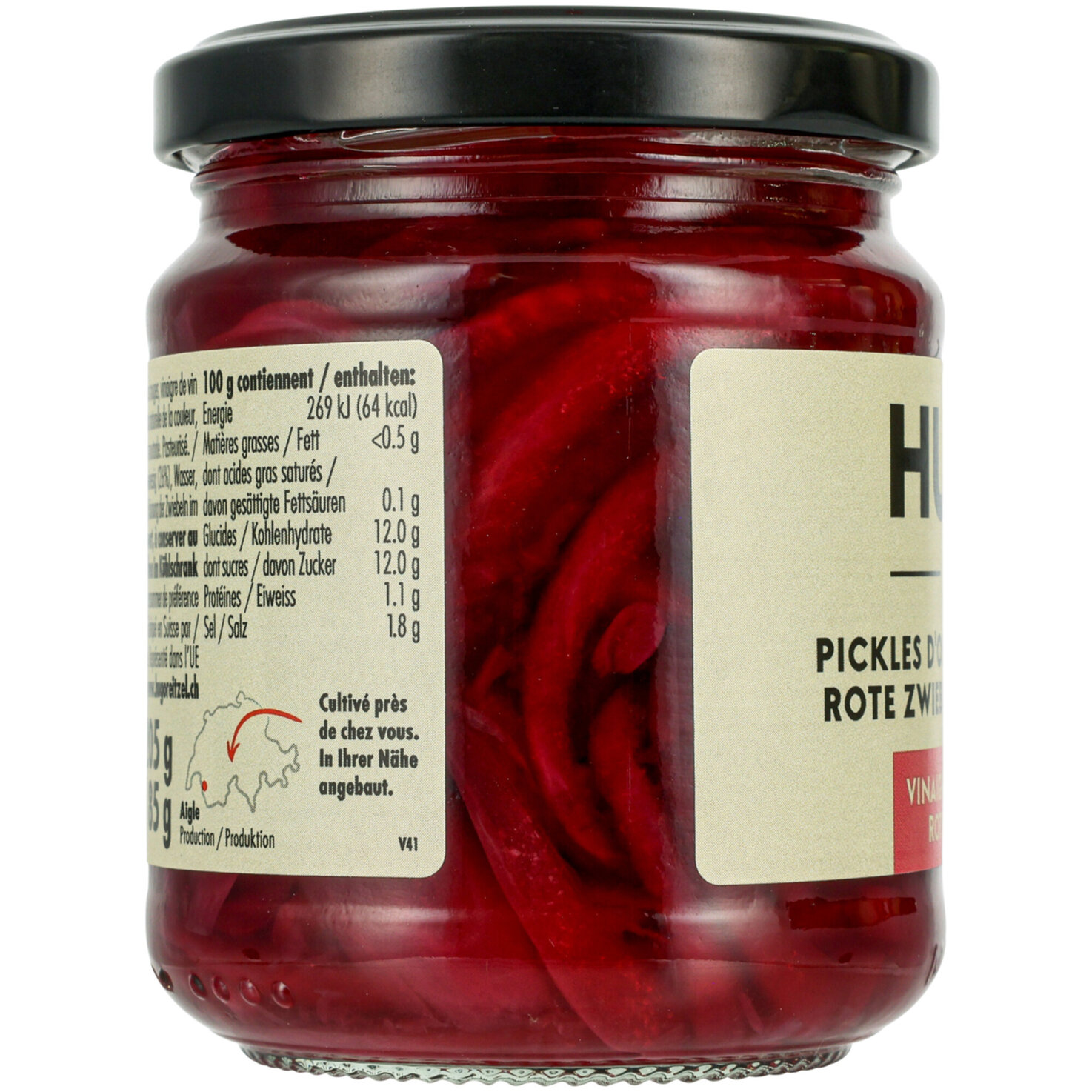 Hugo Rote Zwiebeln in Lamellen