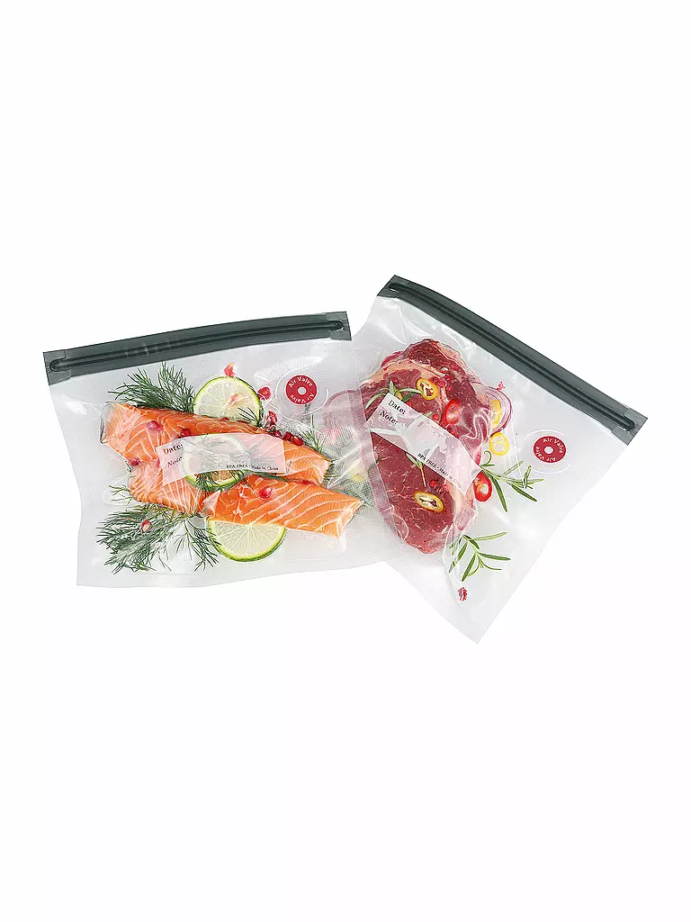 KÜCHENPROFI Vakuumbeutel 10er-Set 22x21cm EASYFRESH schwarz