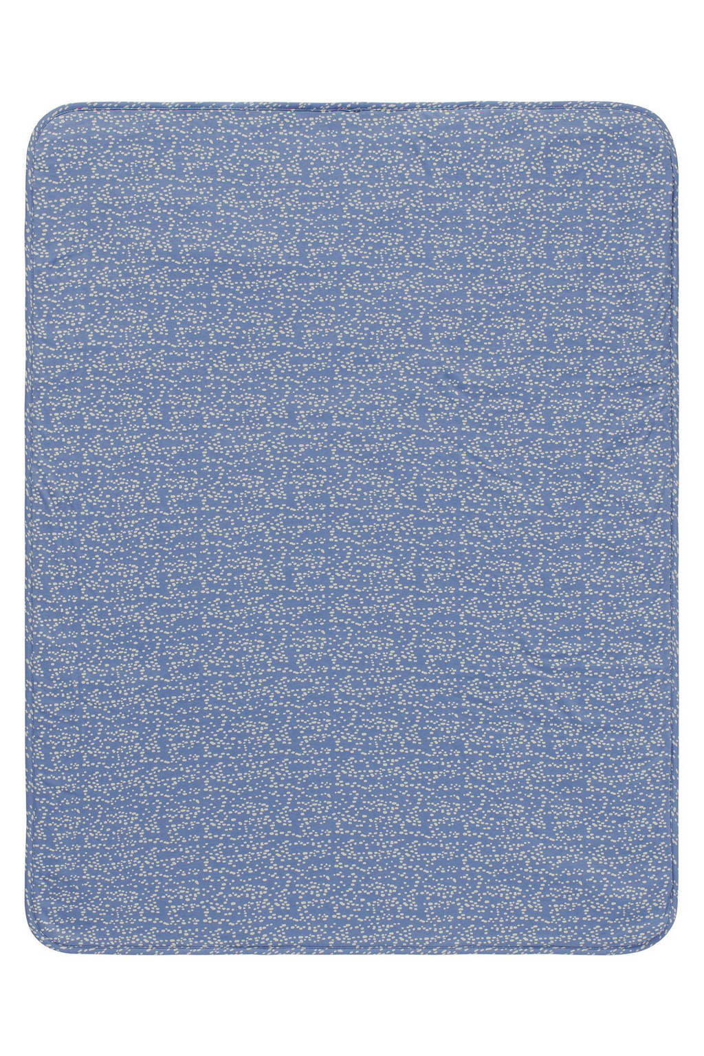 Teddy Fancy Dot reversible wiegdeken teddy75x100 cm Colony Blue