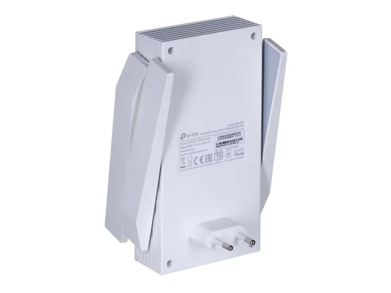 TP-Link RE815XE, Hvid, Ekstern, Mesh-satellit, Tri-band (2,4 GHz/5 GHz/6 GHz), Wi-Fi 6 (802.11ax), 2402 Mbit/s