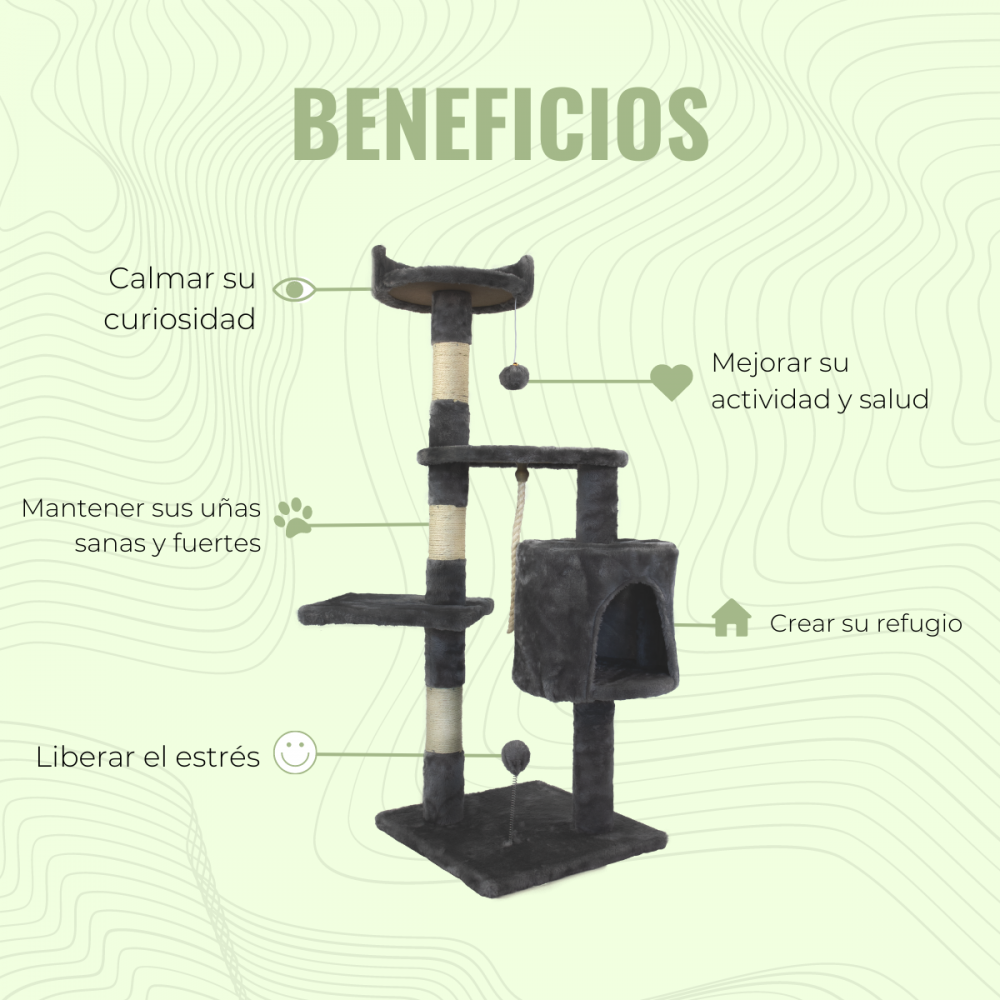 Arranhador de gatos de 3 níveis