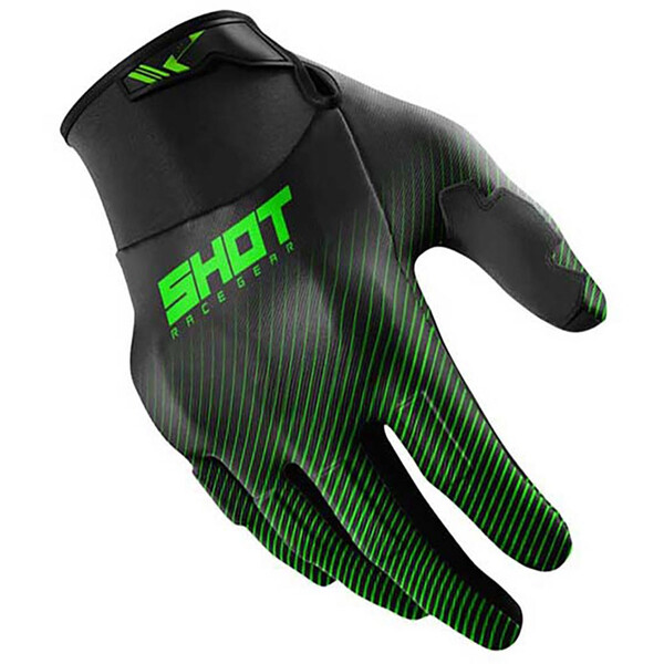 Shot - Gants Drift Rim Noir / Vert