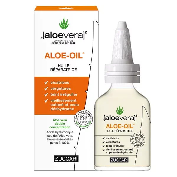 (aloevera)2 Zuccari Aloe Oil Óleo Reparador 50ml