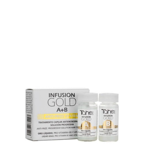 Tahe Botanic Infusion Gold Anti-Frizz System A B Tratamento Antifrizz 2x10ml