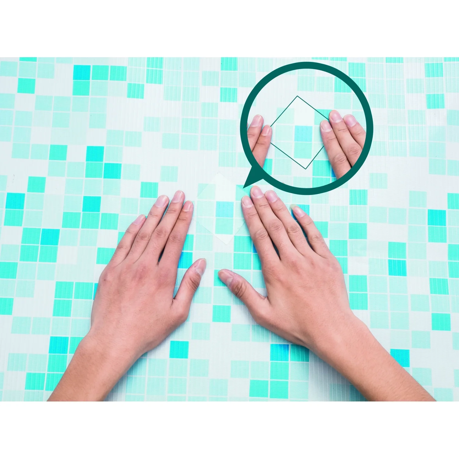 (10er Set) 650x650mm Selbstklebender Reparatur Patch Wasserdichter Klebe Flicken für Pool / Luftmatratze / Zelt - Transparent