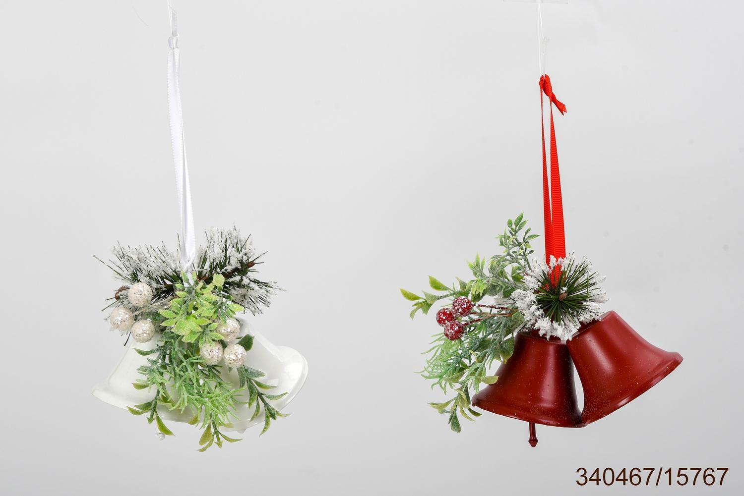 CLOCHE D.17CM METAL ROUGE