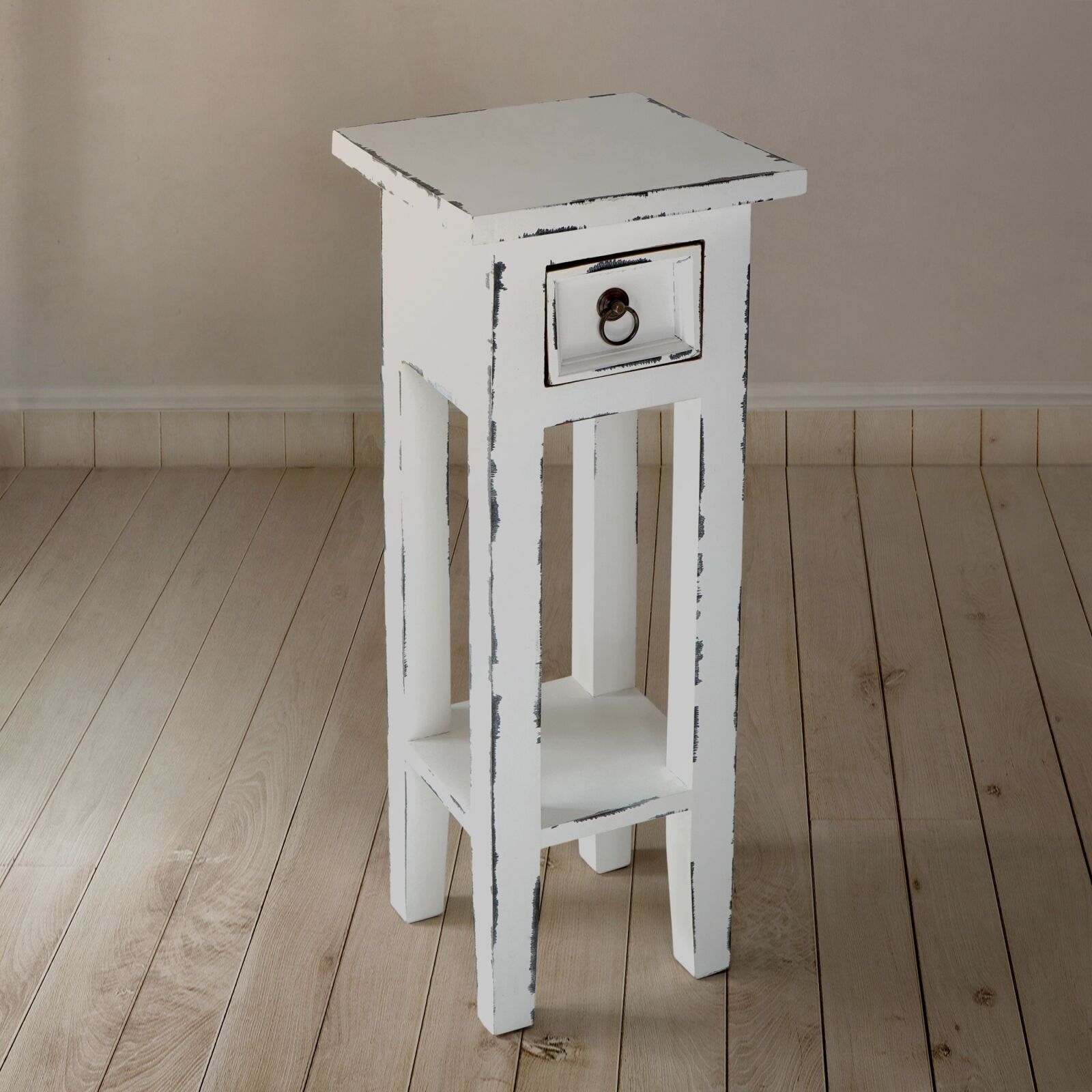 Beistelltisch PADEA - weiß - 67 cm hoch