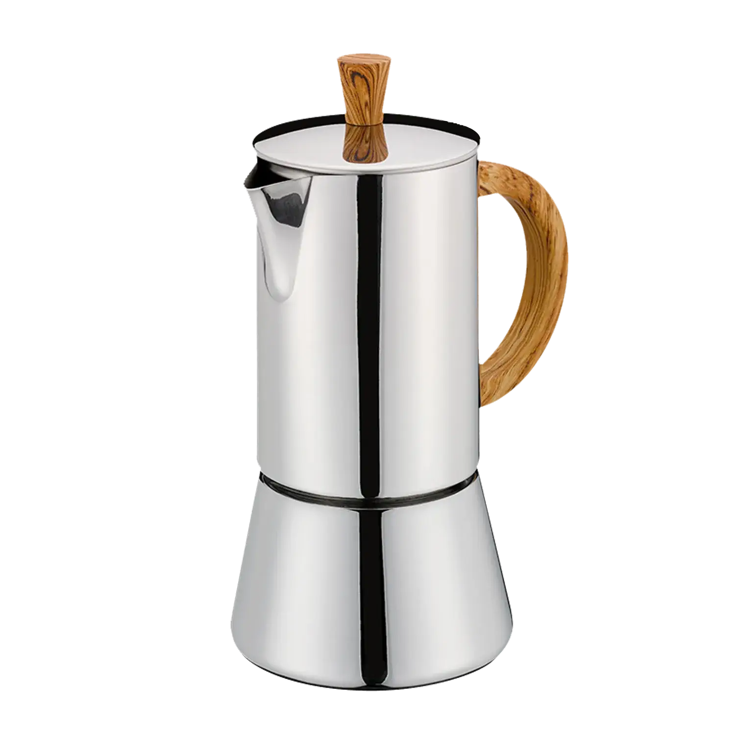 Cilio Premium Espressokocher Figaro Olive, Edelstahl, für 6 Tassen