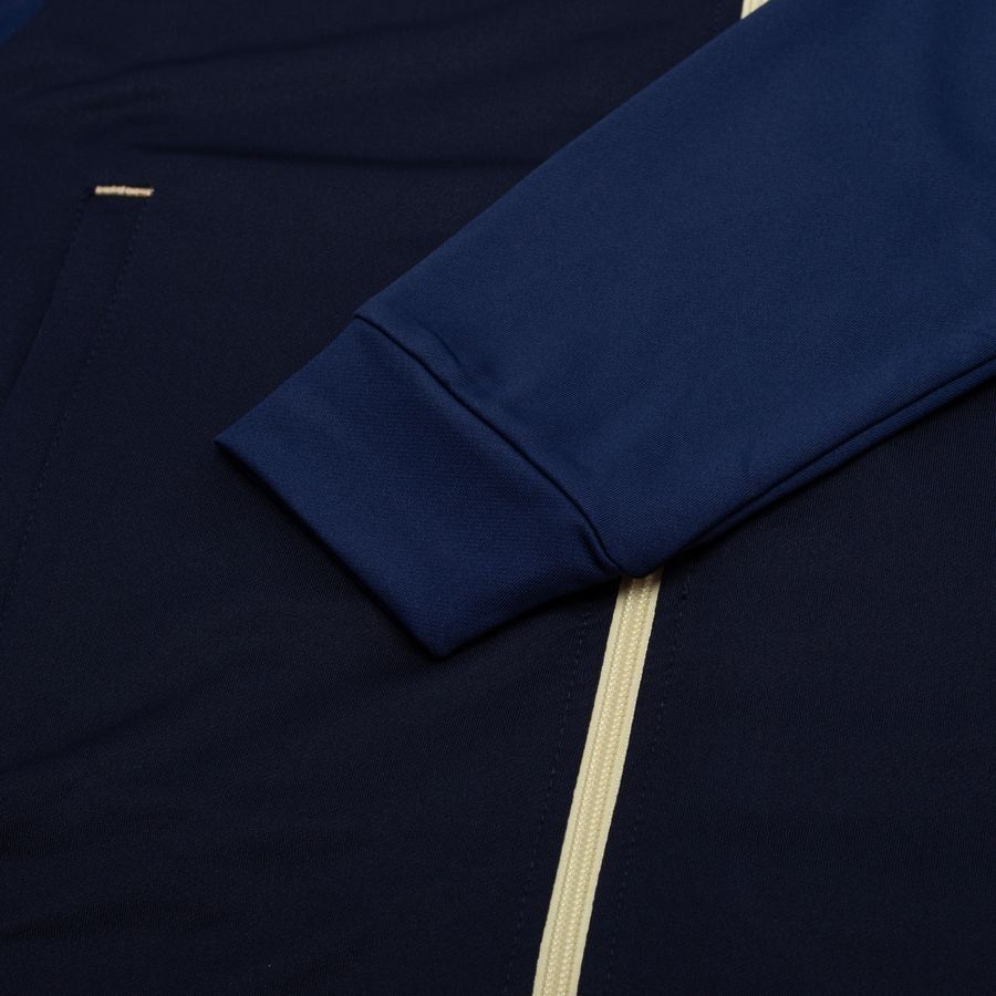 Lyngby BK Maillot d'Entraînement Full Zip Elite - Bleu Marine/Beige