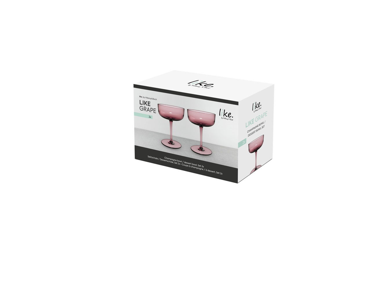 Like by Villeroy & Boch Sekt-/Dessertschale 2-tlg. LIKE GRAPE