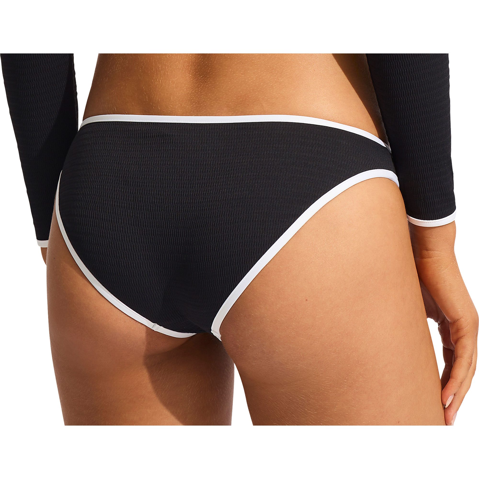 Seafolly Beach Bound Hipster Bikinihose Damen schwarz