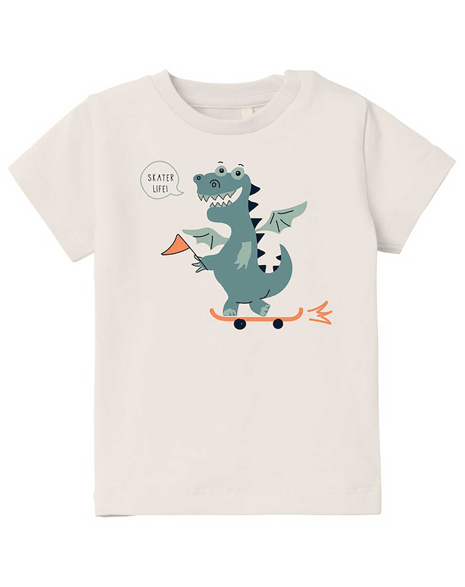 T-Shirt NBMDOBIN SKATER DRAGON in jet stream