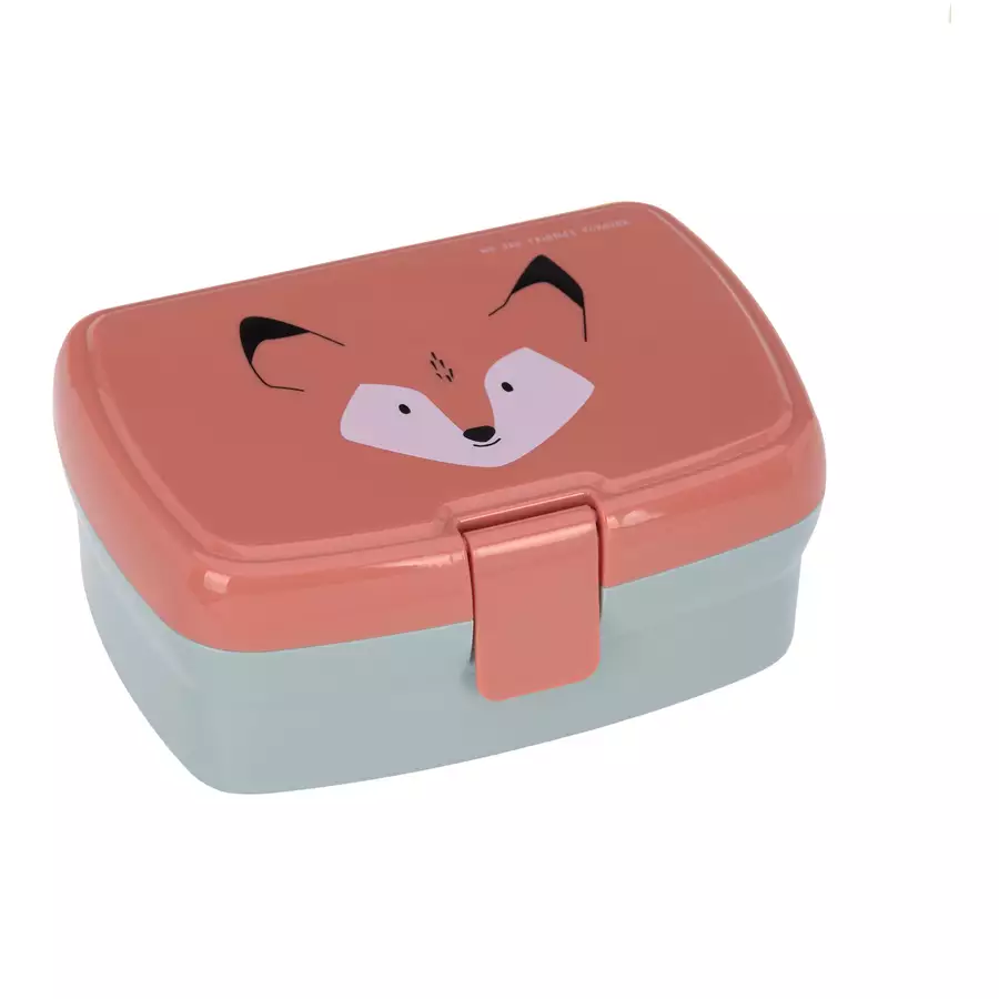 LÄSSIG Lunch-Set mit Brotdose und Trinkflasche 460 ml, About Friends Fox