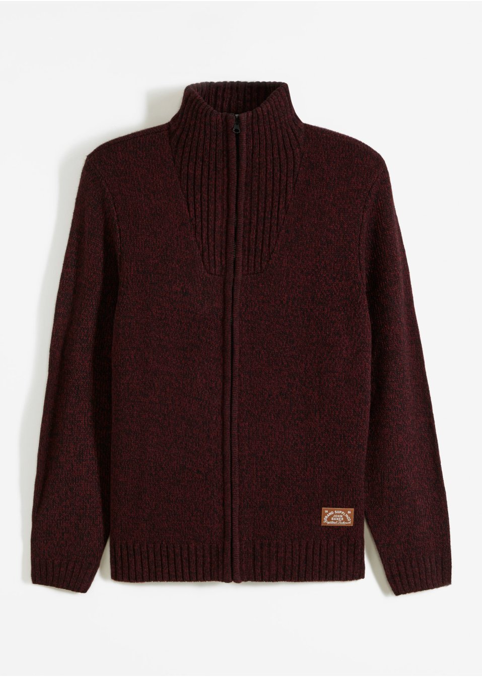 Gilet en maille à col montant