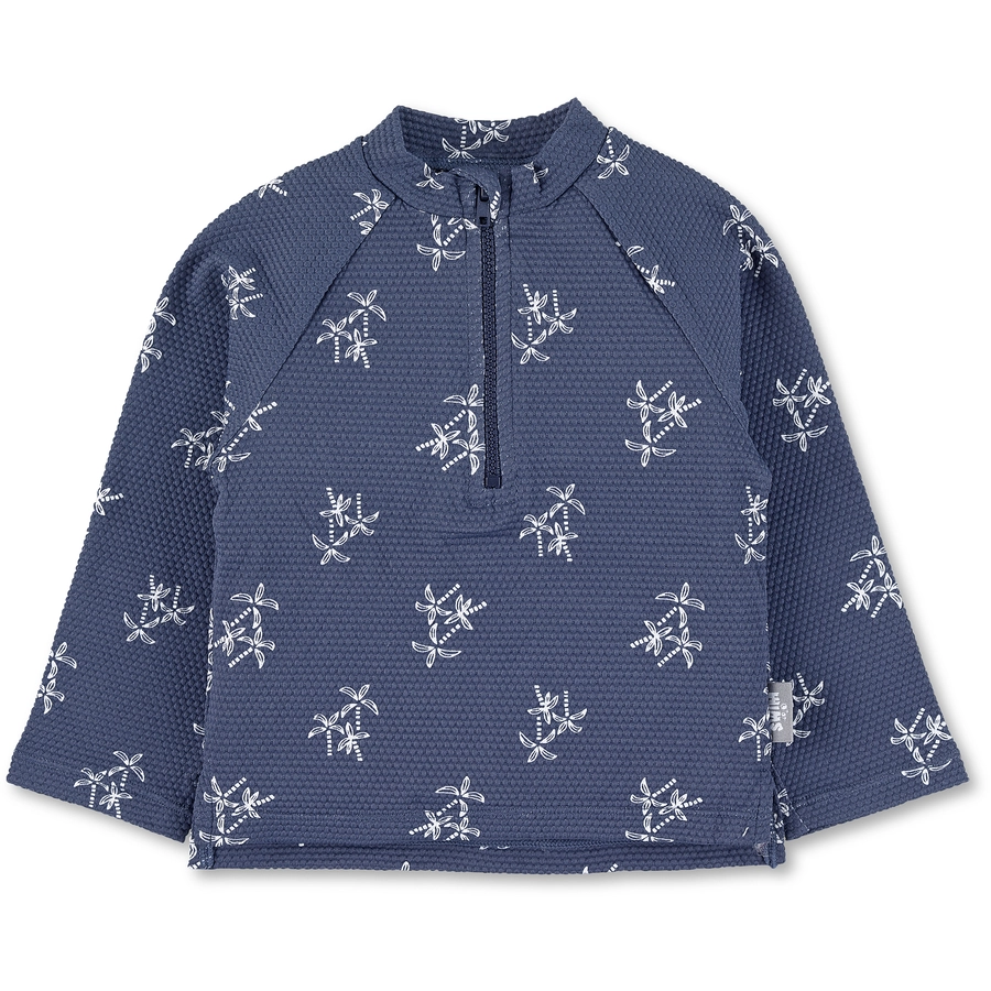 Sterntaler Langarm-Schwimmshirt Palmen blau