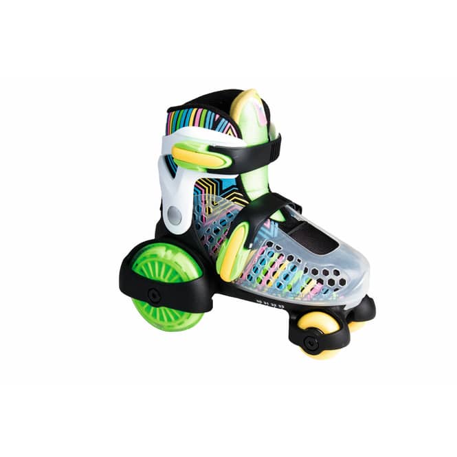 Muuwmi - Quad-Skate NEON mit Leuchtrollen - Größe 26 - 29