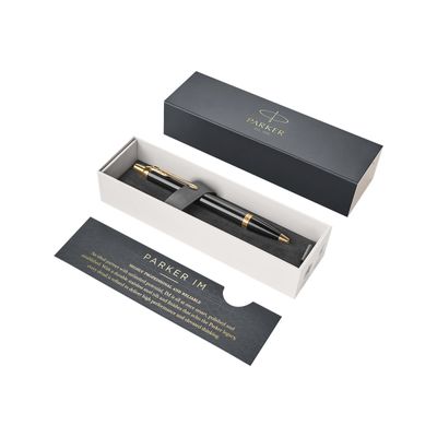 Parker IM - Stylo à bille noir/or - encre bleue
