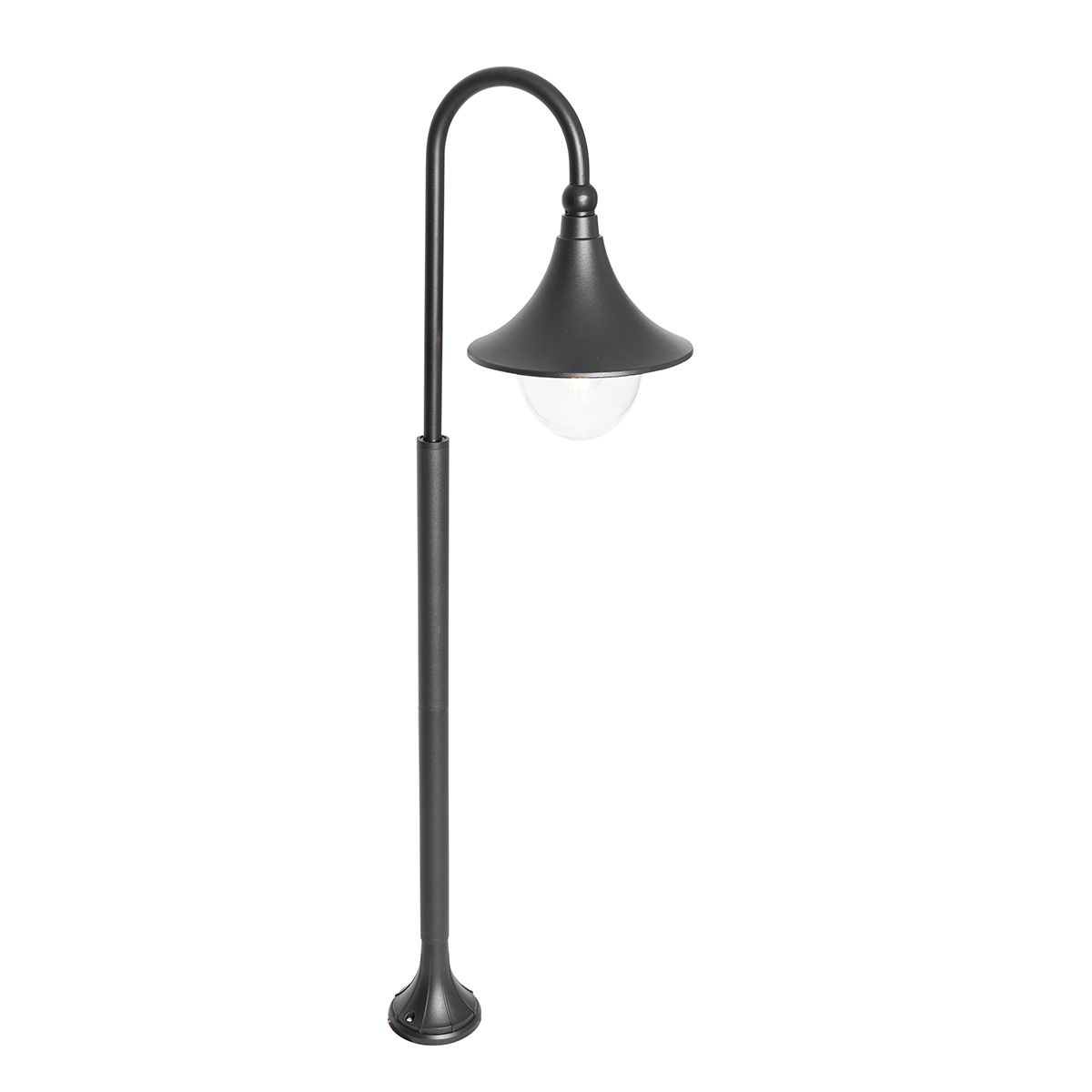 Smart buiten lantaarn zwart 125 cm IP44 incl. Wifi A60 - Daphne