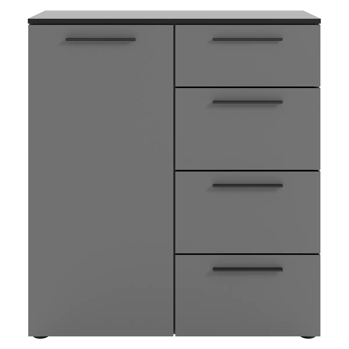 Kommode 1T4S Soul Schwarz