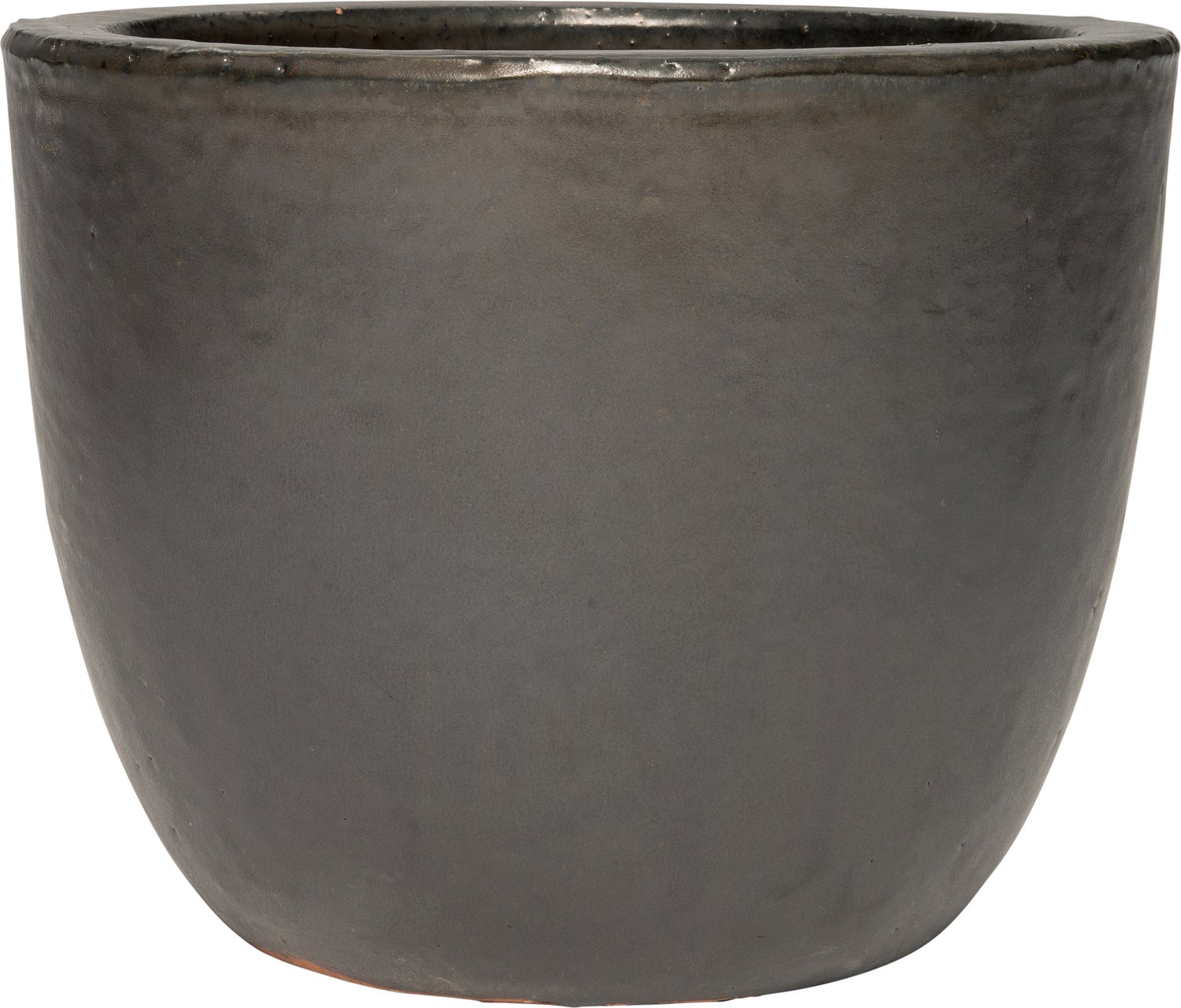 Intratuin bloempot eivorm antraciet D 39,5 H 31,5 cm