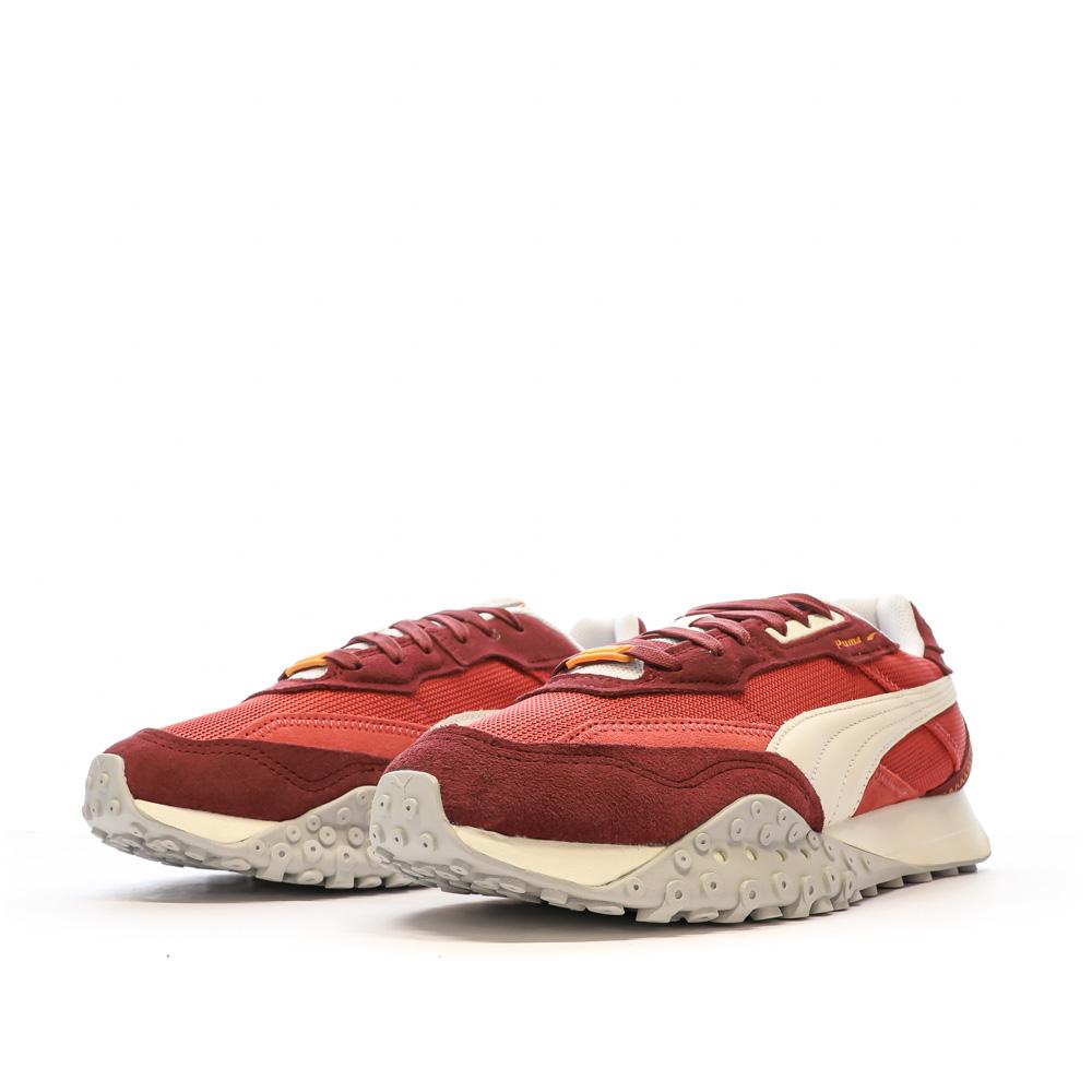 Puma Baskets Rouge Homme Puma Rider Washed