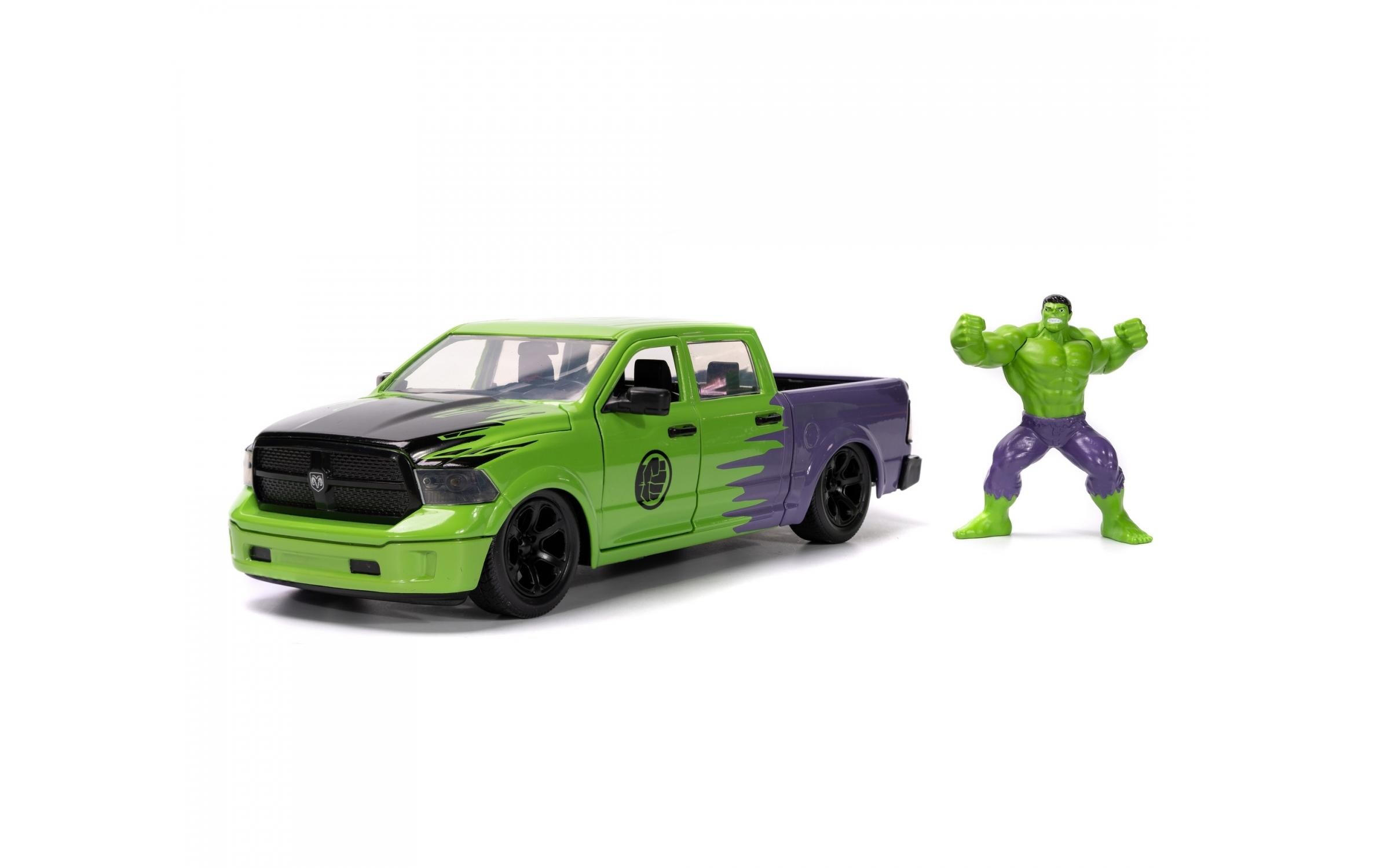 Ram 1500 Marvel Hulk 1:24Dodge Ram 1500 2014 Modellauto mit Hulk Figur