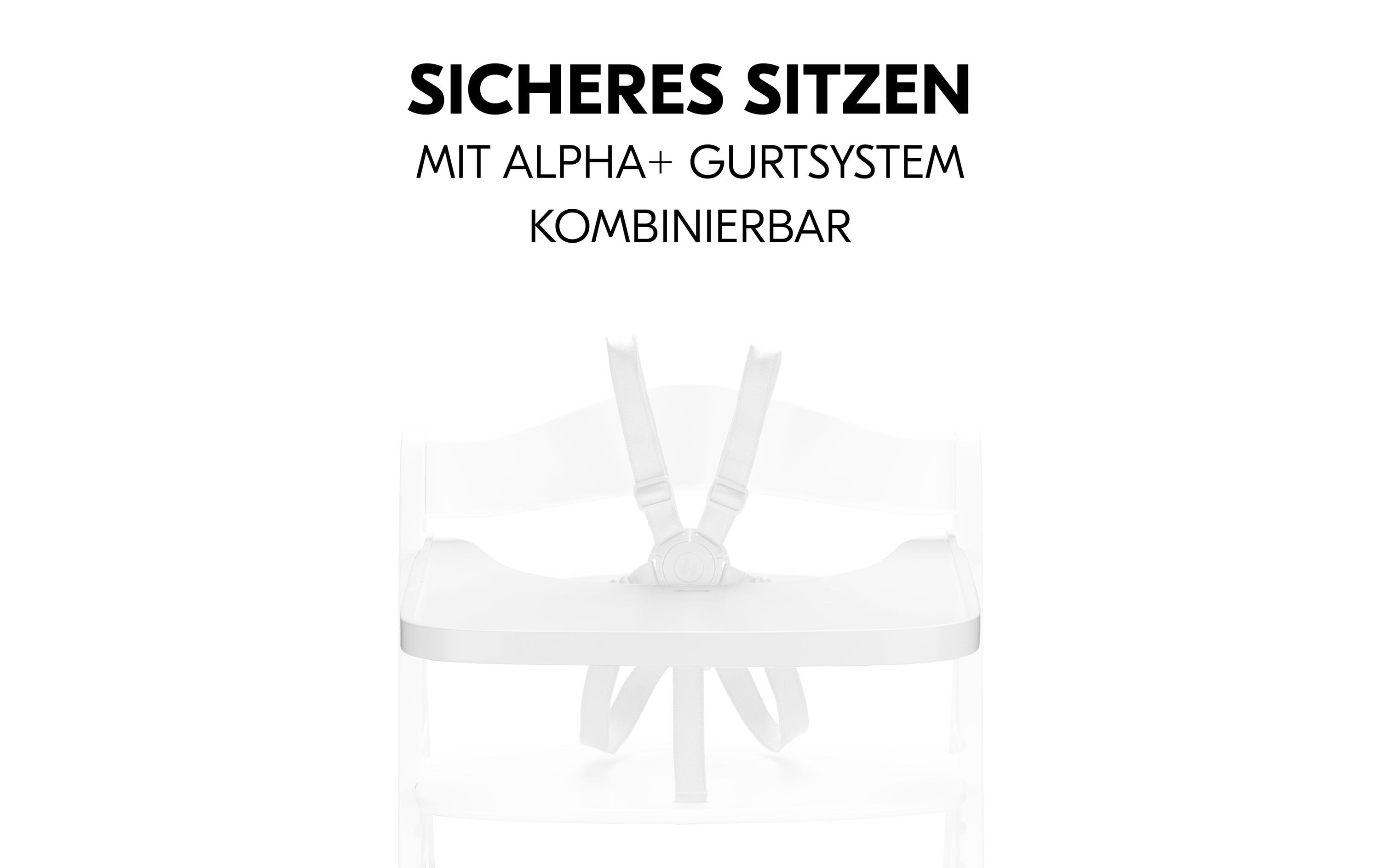 Essbrett Alpha Wooden WeissPraktischer und nachhaltiger Tisch für den Alpha+