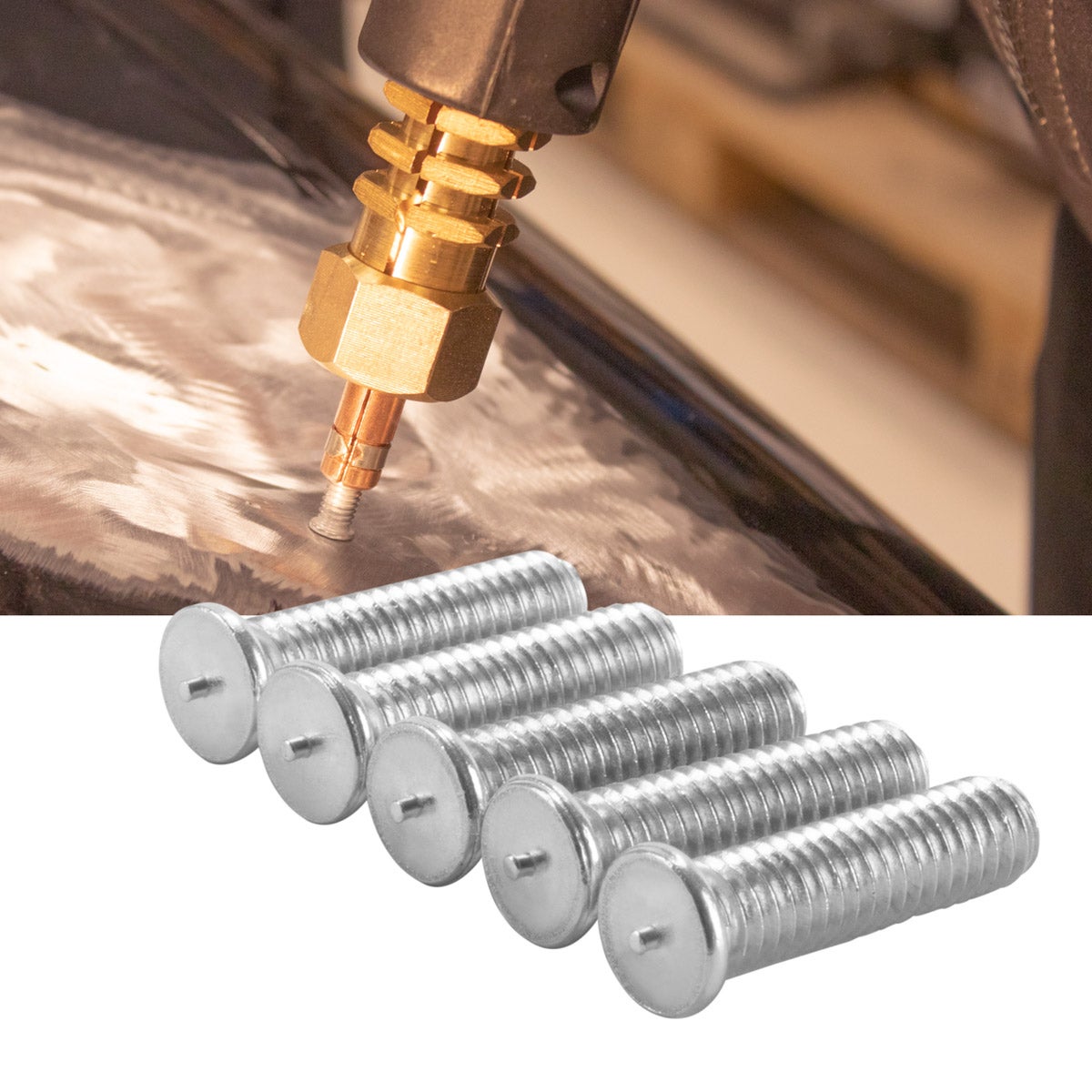 STAHLWERK Aluminium Lasbouten M4 100-delige Set Smart Repair Dent Puller Accessoires