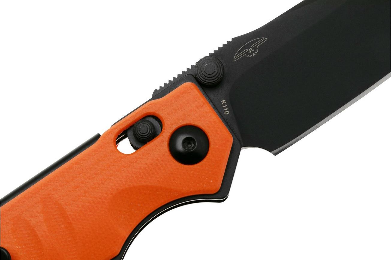 Real Steel Sacra 7711OB Black Böhler K110, Orange G10, zakmes