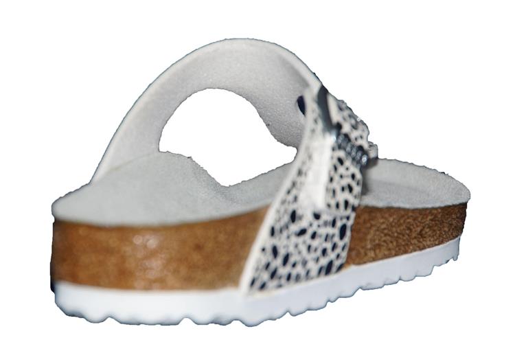 Birkenstock Gizeh Smal Metallic stones silver