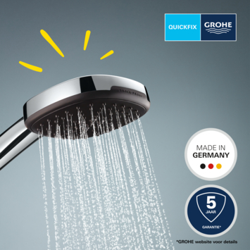 Grohe douchekop Quickfix Vitalio Comfort handdouche waterbesparend 3 standen ø 10 cm chroom