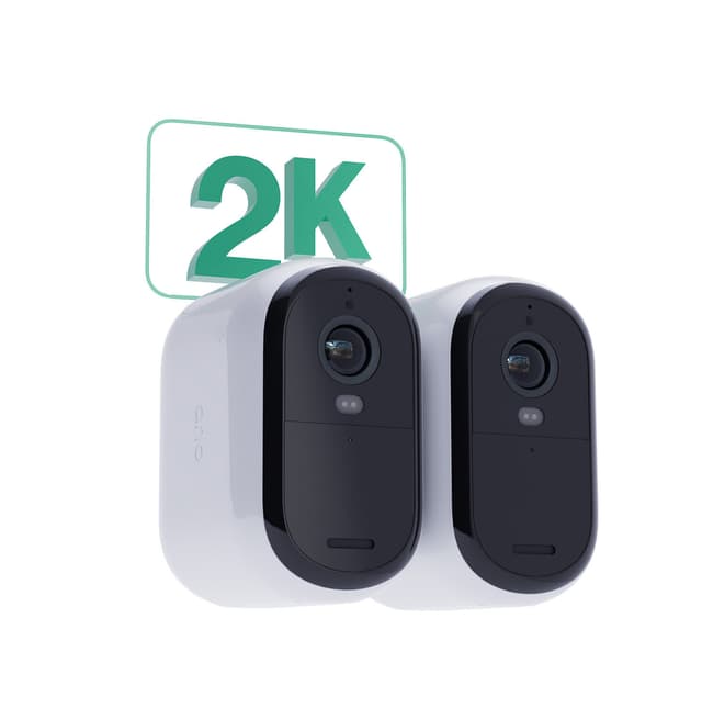 Arlo Essential 2K XL Udendørs sikkerhedskamera (2-pakke)