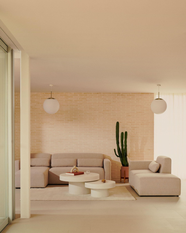 Kave Home Neom footrest 75x64 Blauw