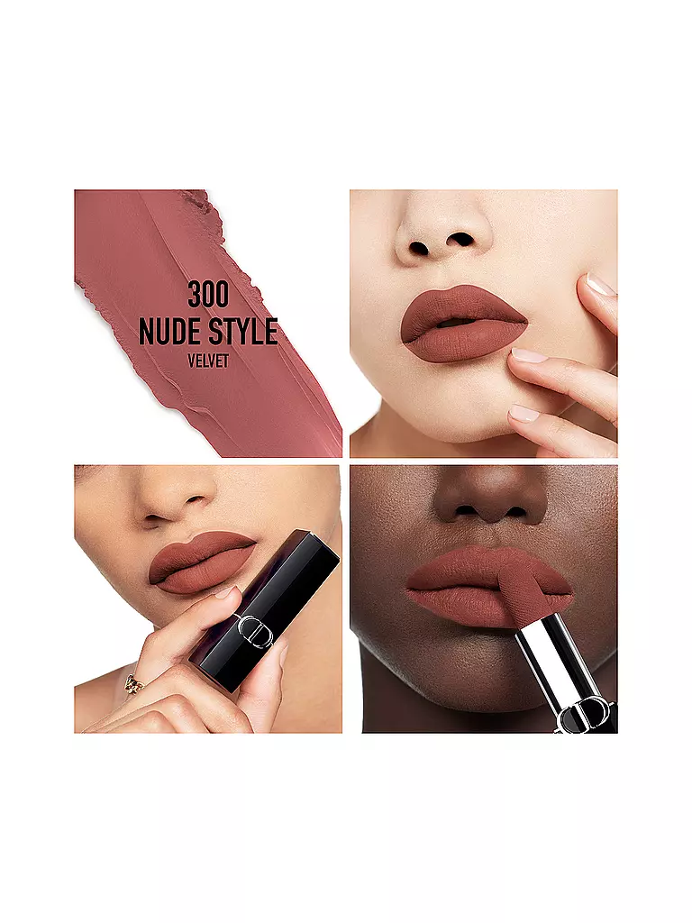 DIOR Lippenstift - Rouge Dior Velvet Lipstick (300 Nude Style) hellbraun