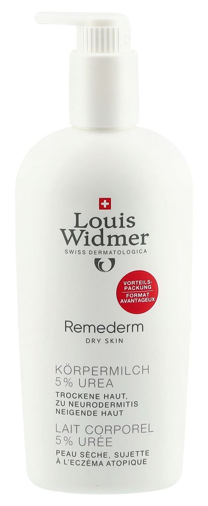 LOUIS WIDMER Remederm Körpermilch Milch 5% Urea parfumiert Disp 400 ml