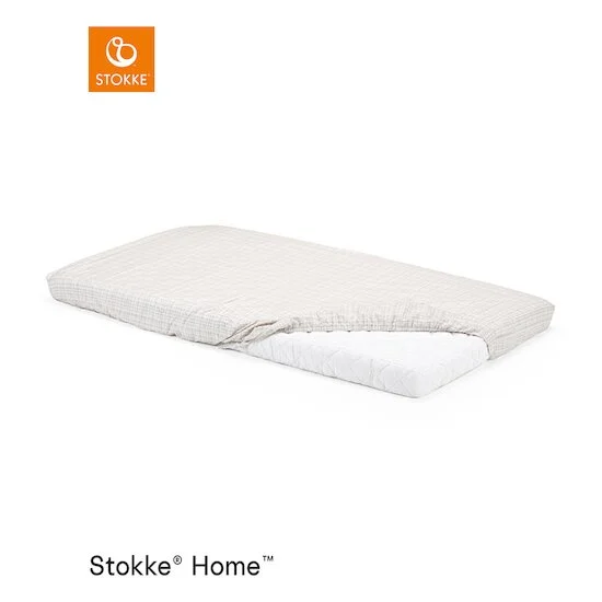 Home draps housse lit x2   Beige / Blanc        de               Stokke®